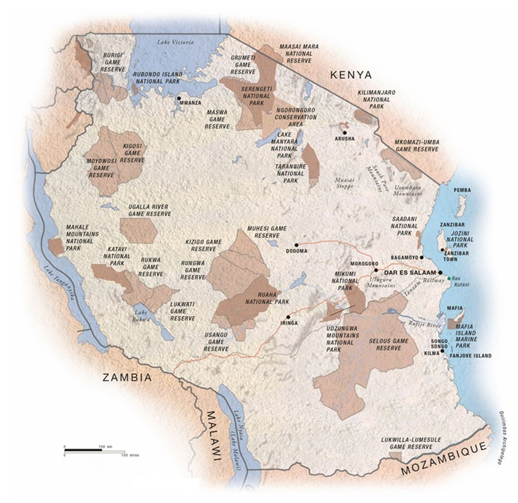 Tanzania Map